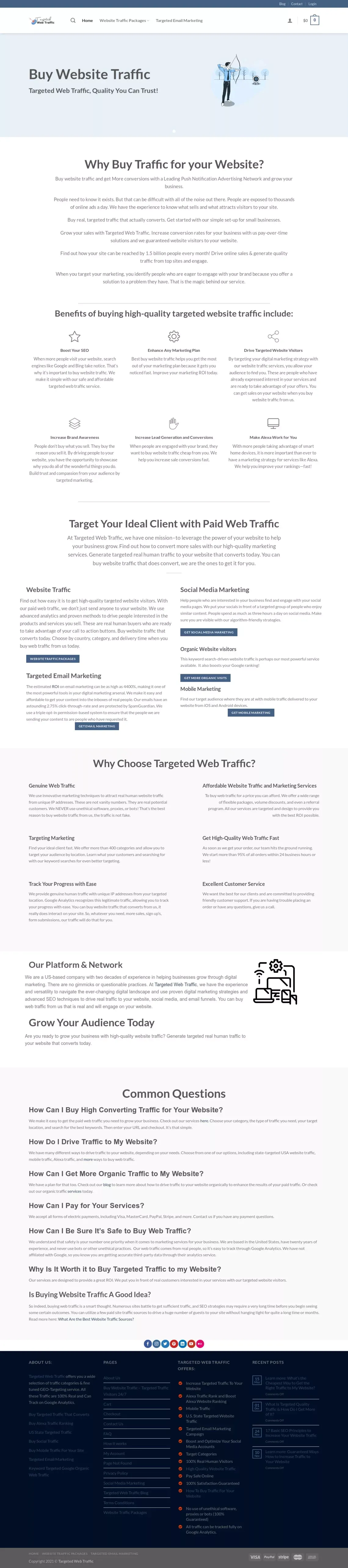 Buy Website Traffic That Converts - Targeted Web Traffic - website design