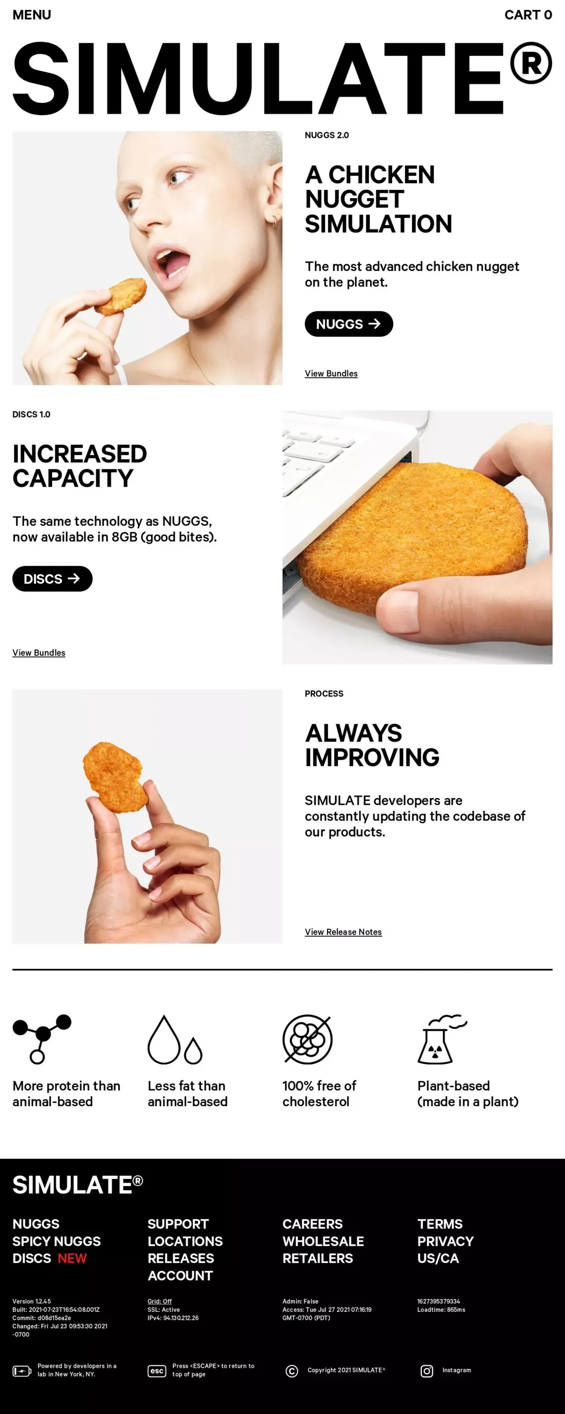 SIMULATE - Ecommerce design