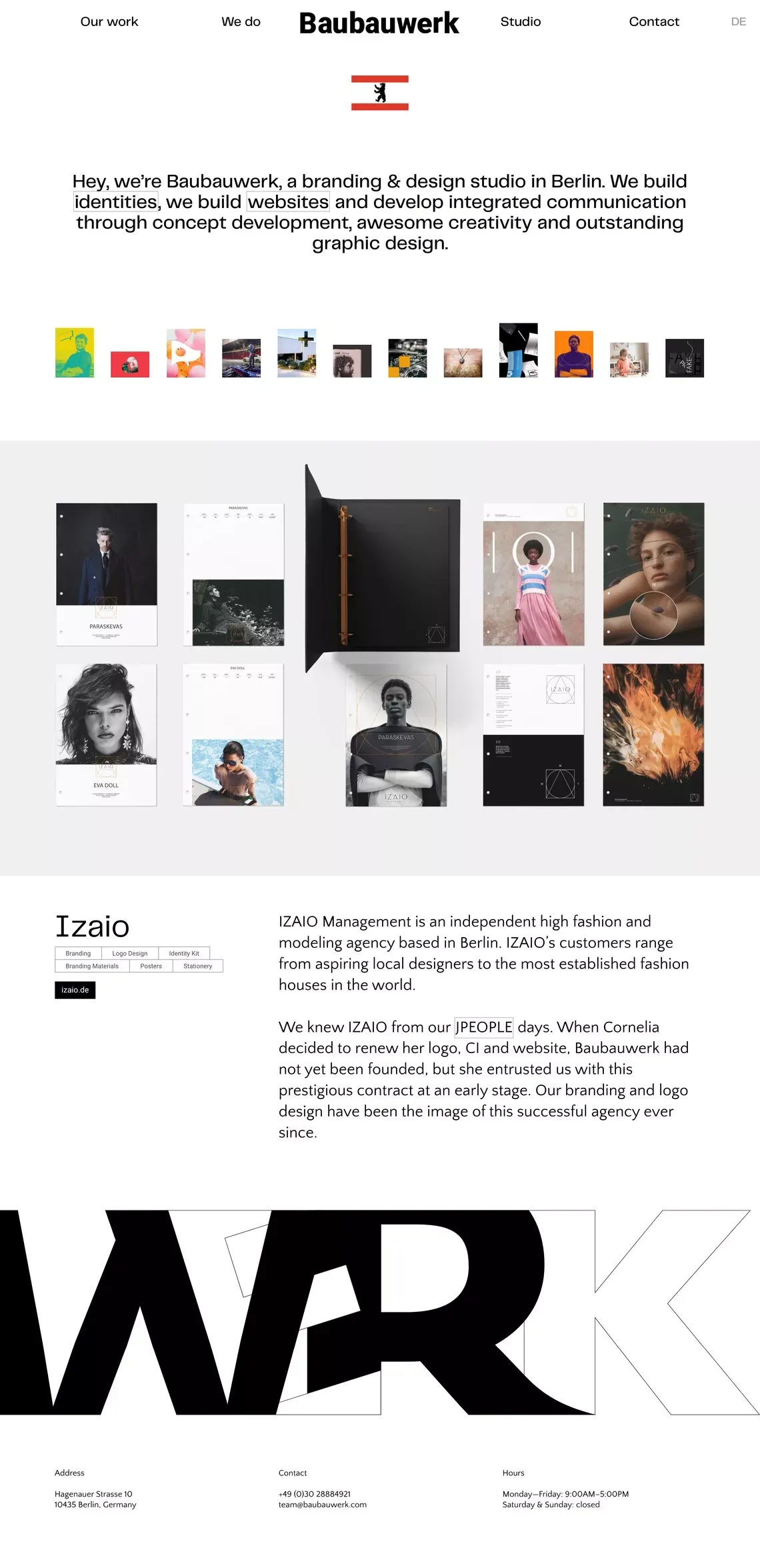 Baubauwerk — Branding & design. Berlin - Portfolio design