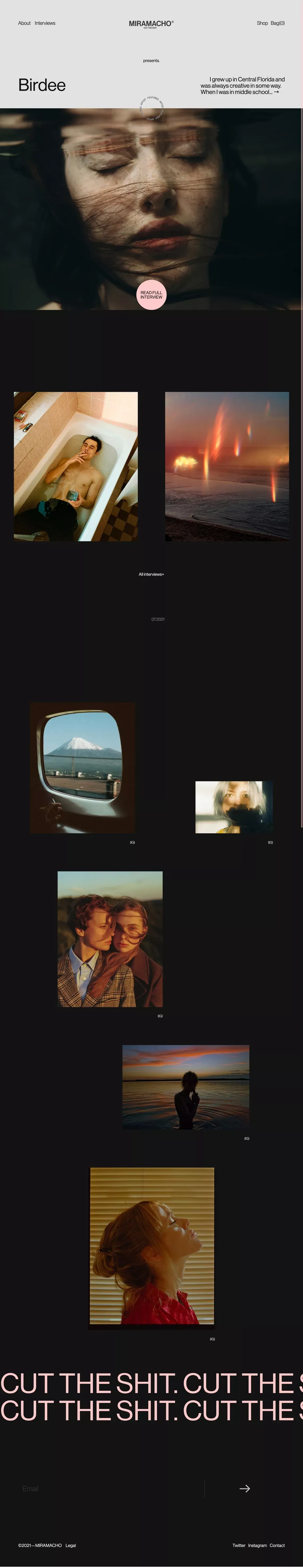 MIRAMACHO — cut the shit - Blog design