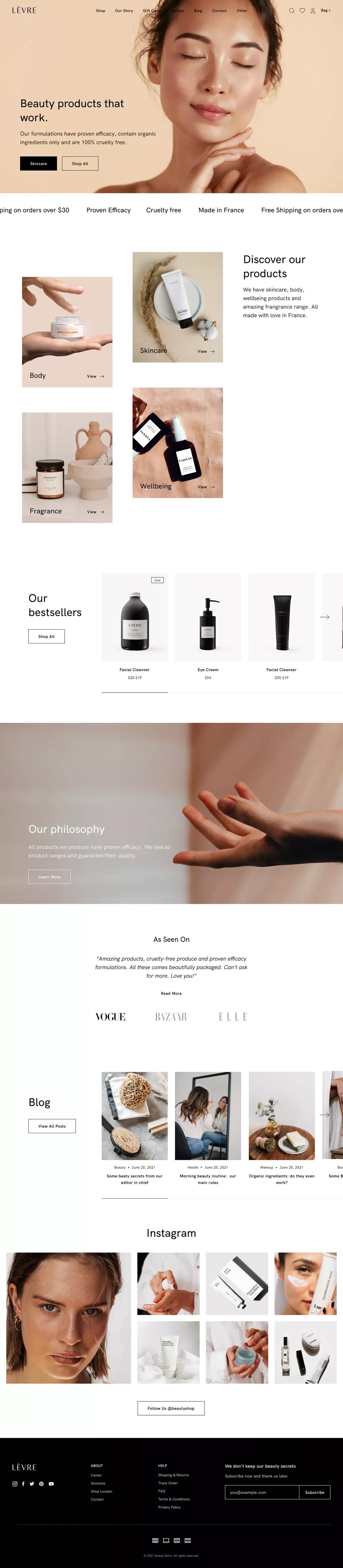 Levre – Levre WordPress Theme - Template design