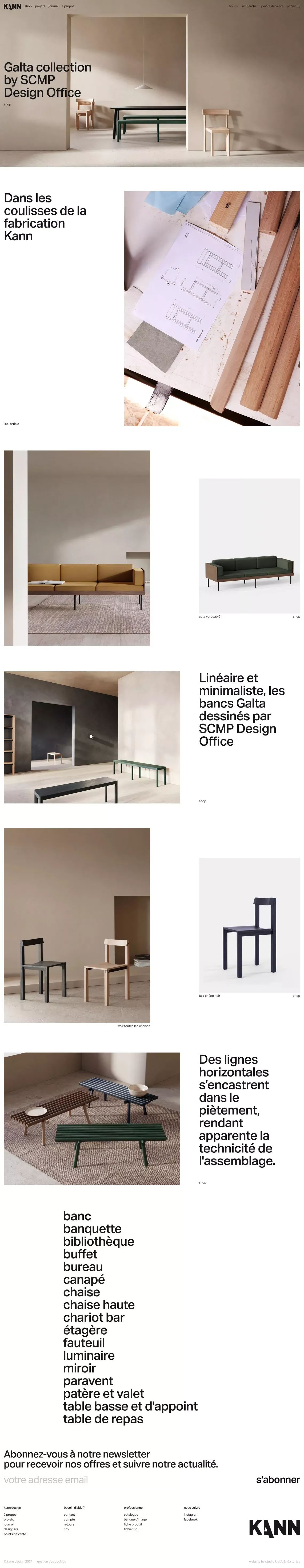Kann Design - Landing design