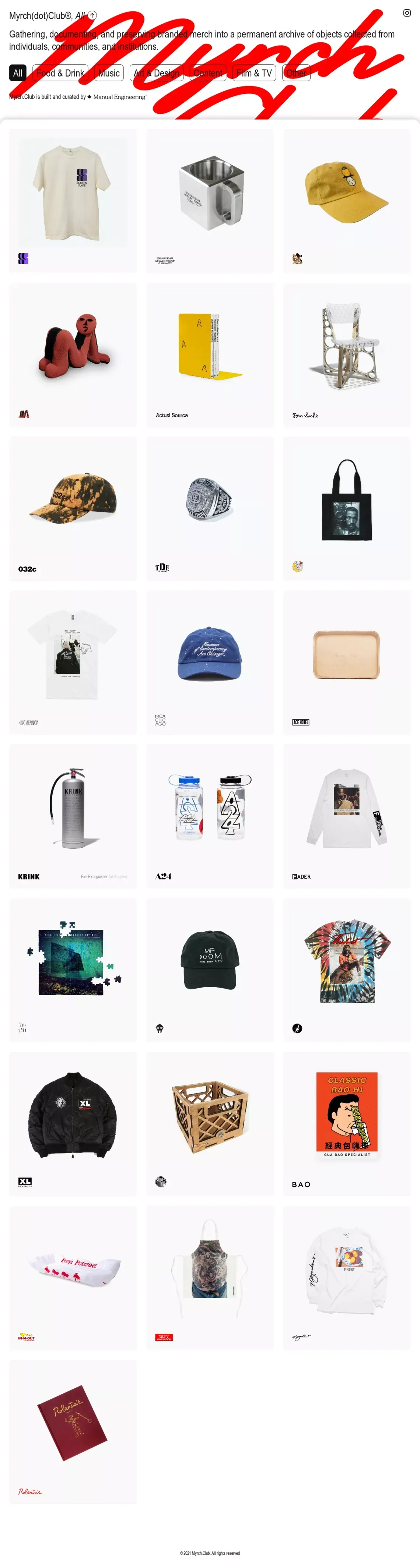 Myrch Club · Myrch Club - website design