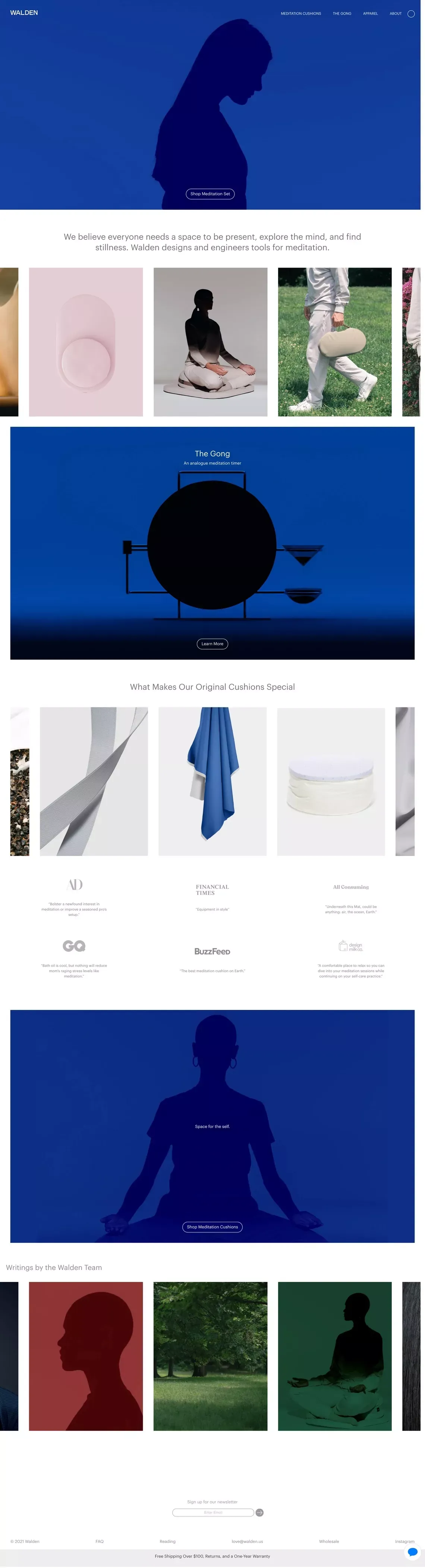 Walden - Ecommerce design