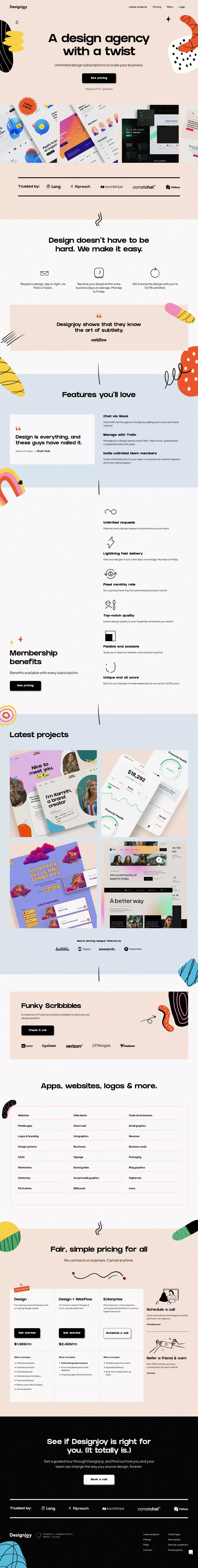 Designjoy - Unlimited Design & Revisions - Portfolio design