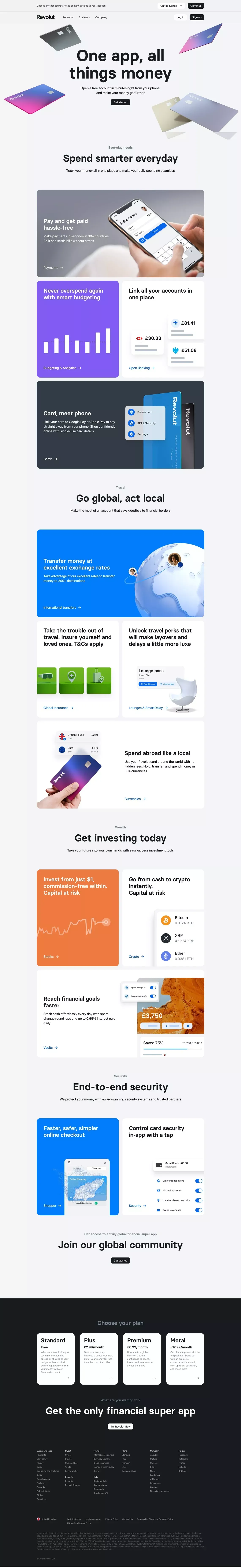A better way to handle your money | Revolut FR - Landing design