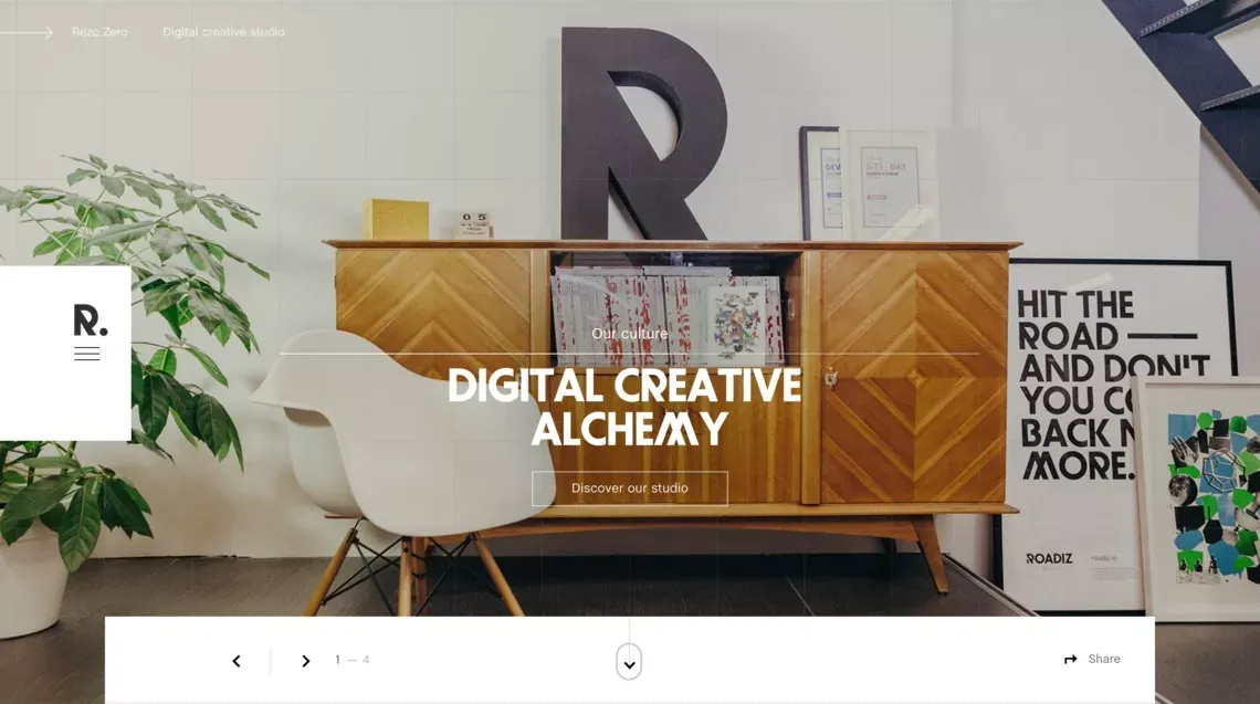 Rezo Zero - Digital creative studio - Portfolio design