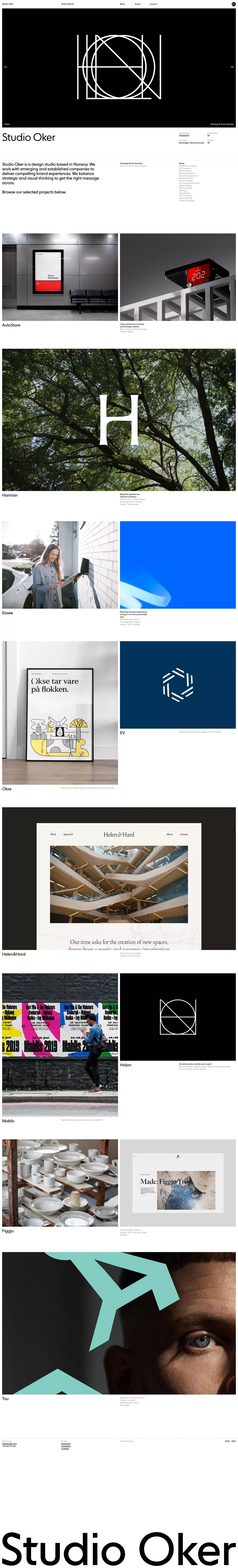 Creating forms that last - Studio Oker - Portfolio design