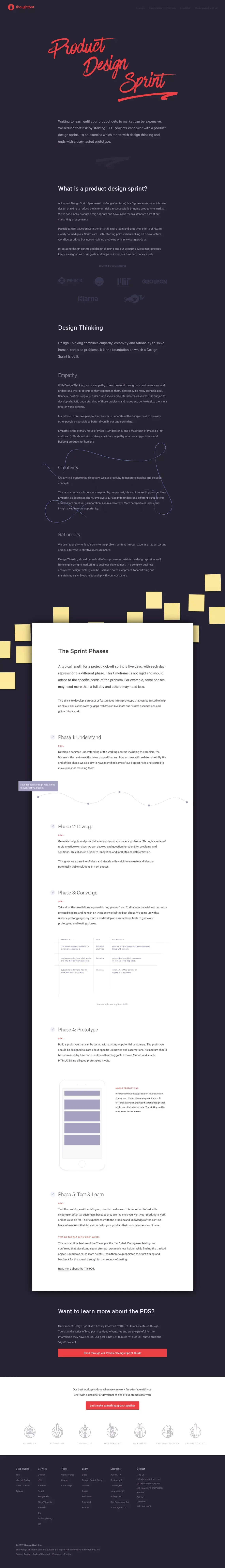 Product design sprint firm for web & mobile | Hire thoughtbot experts - website design