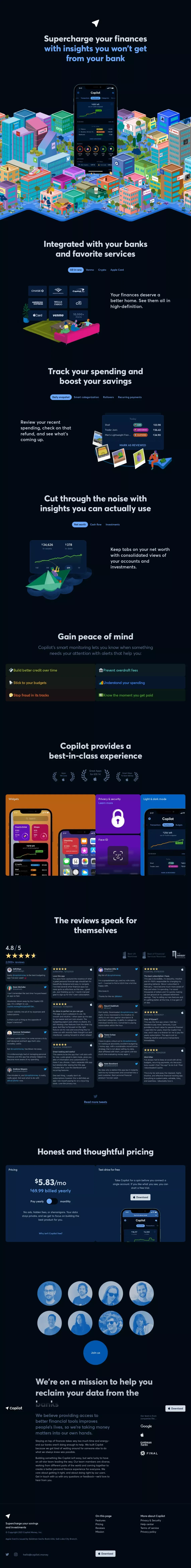 Copilot - Landing design