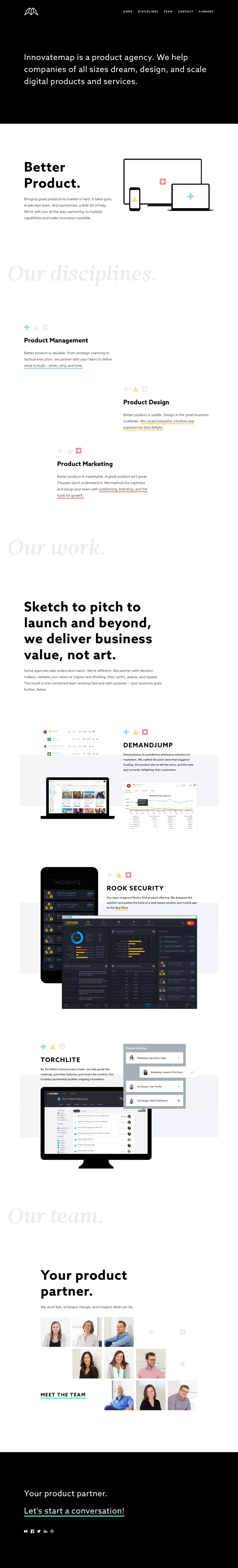 Innovatemap - Portfolio design