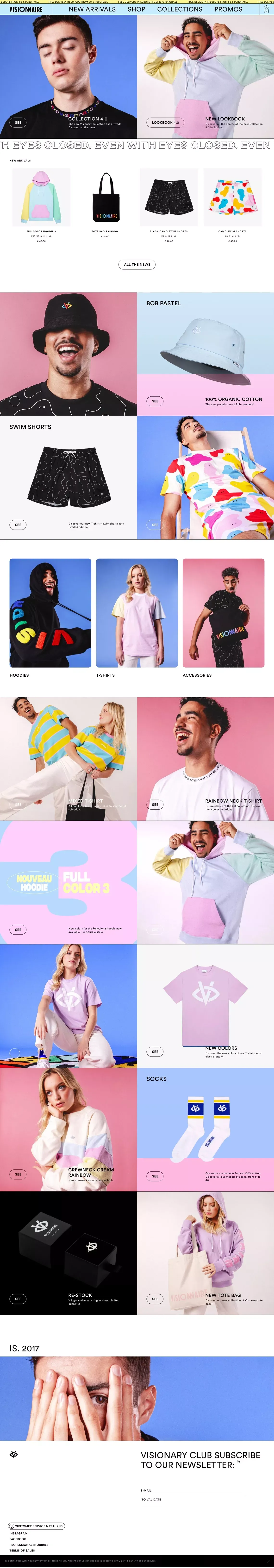 VISIONNAIRE - Ecommerce design