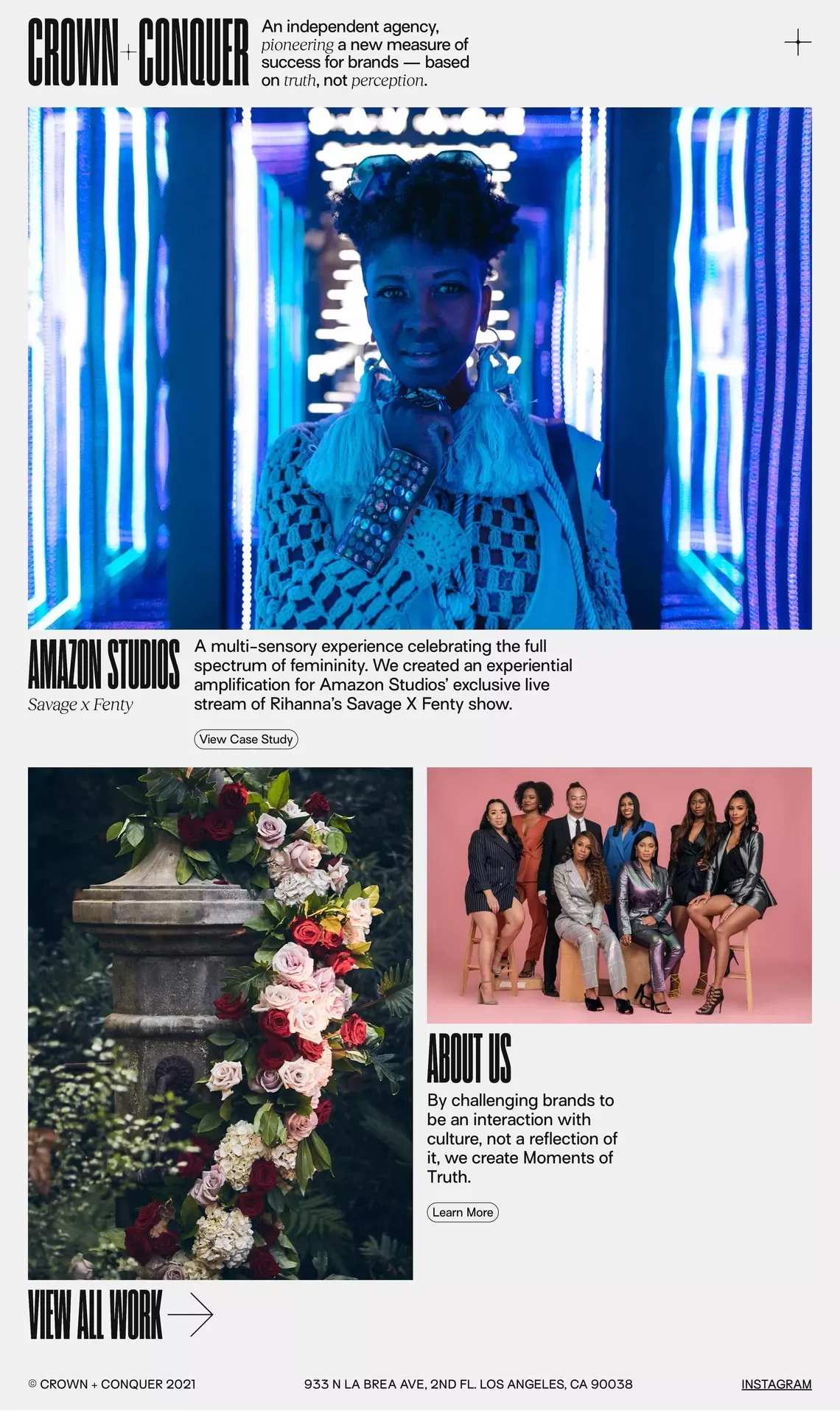 Crown + Conquer - Portfolio design