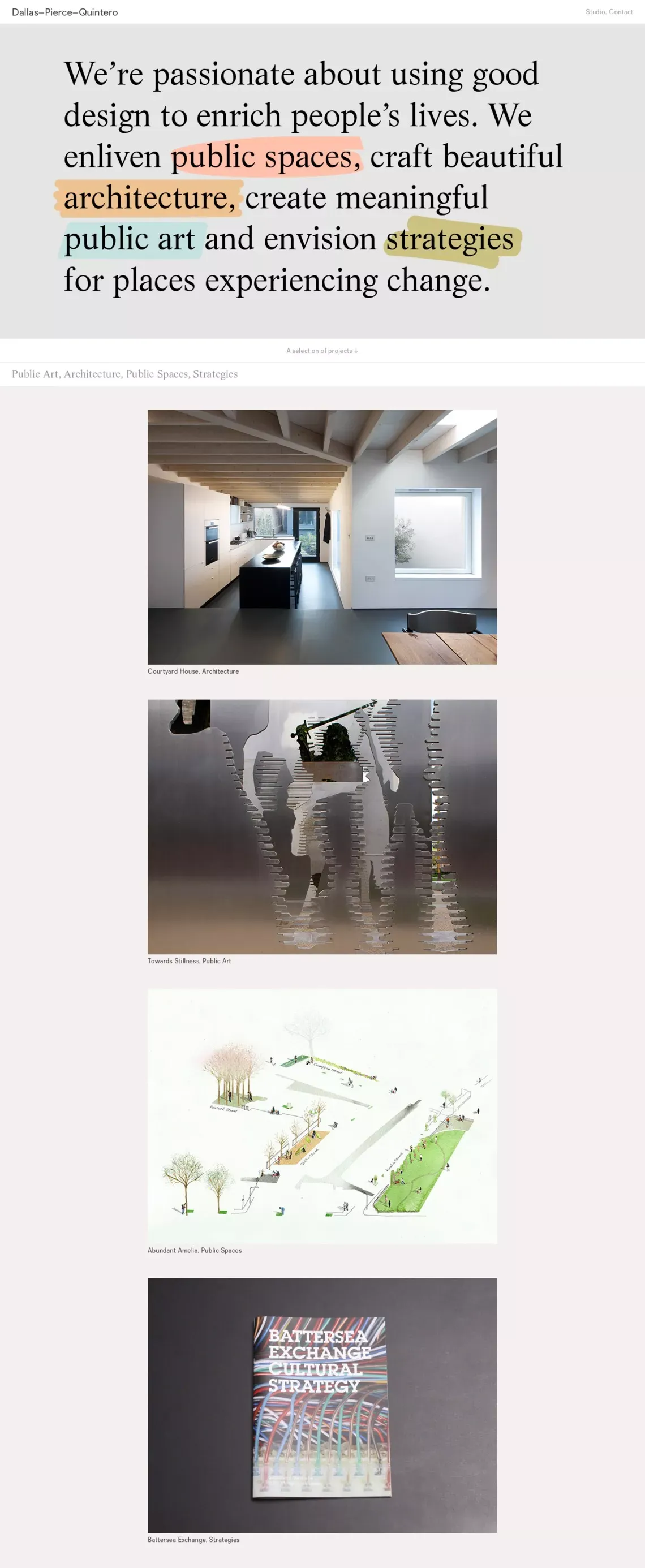 Dallas Pierce Quintero - Portfolio design