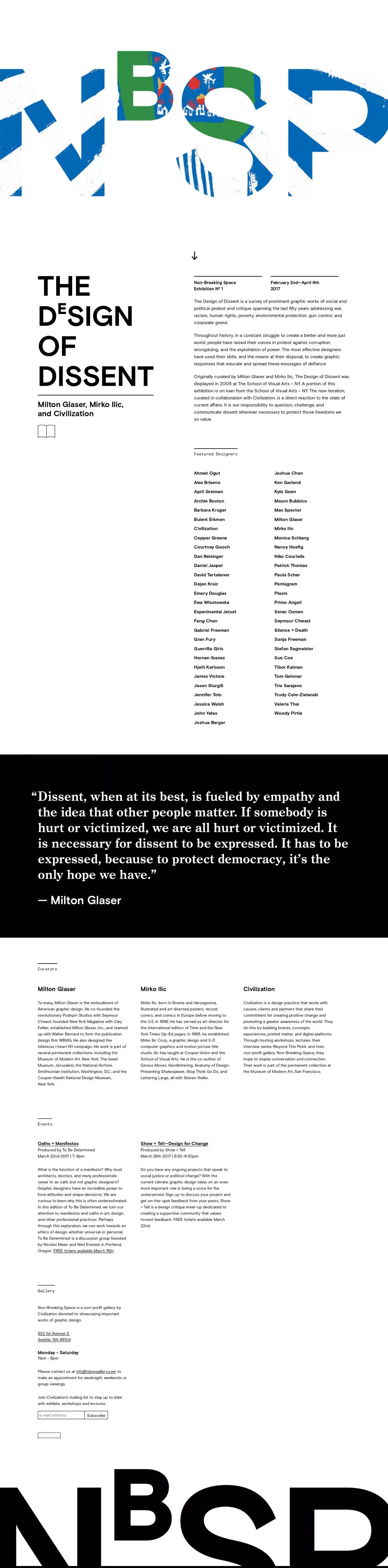 Non-Breaking Space | Design of Dissent | Civilization - Other design