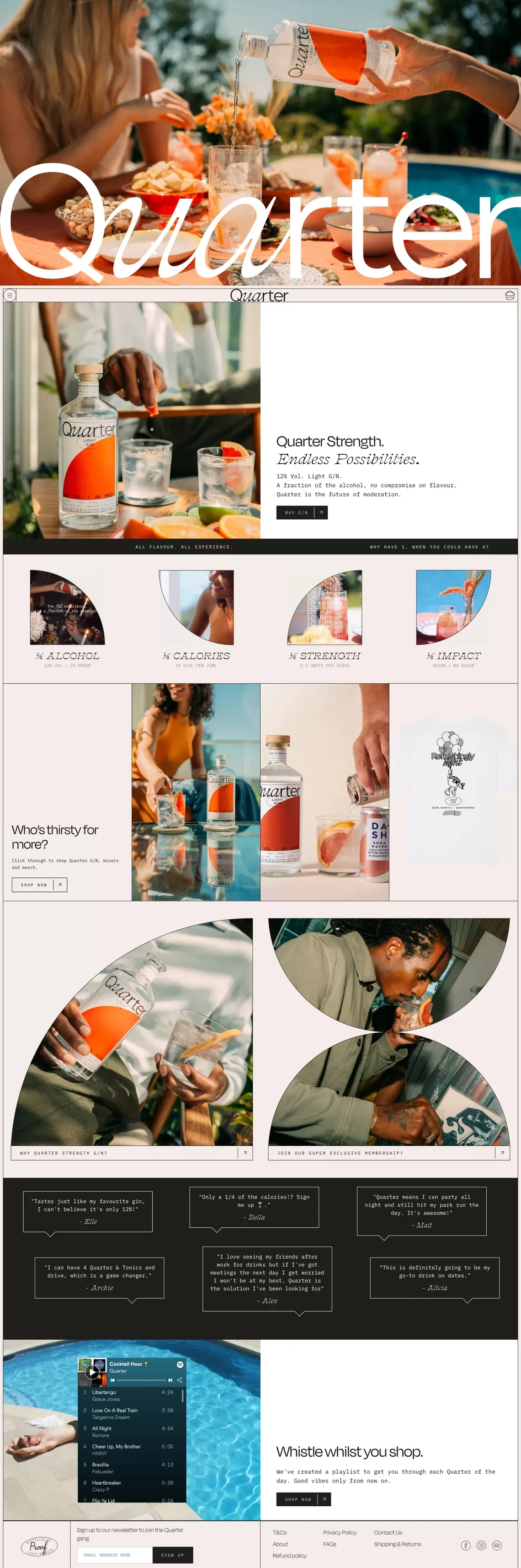 Quarter - Ecommerce design