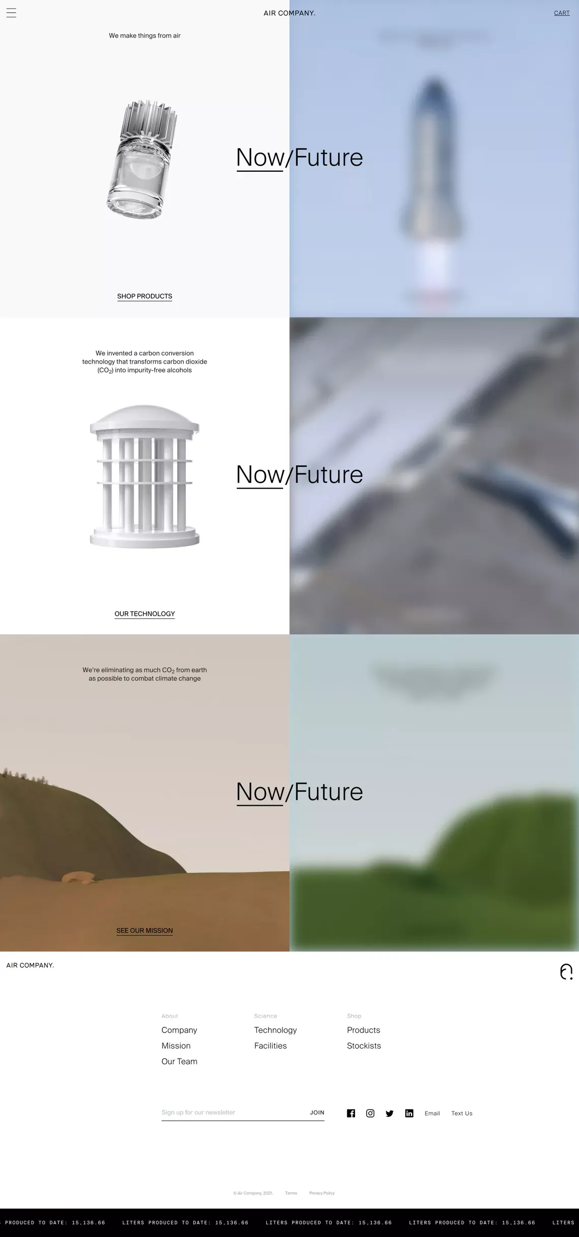 Air Company - Landing design