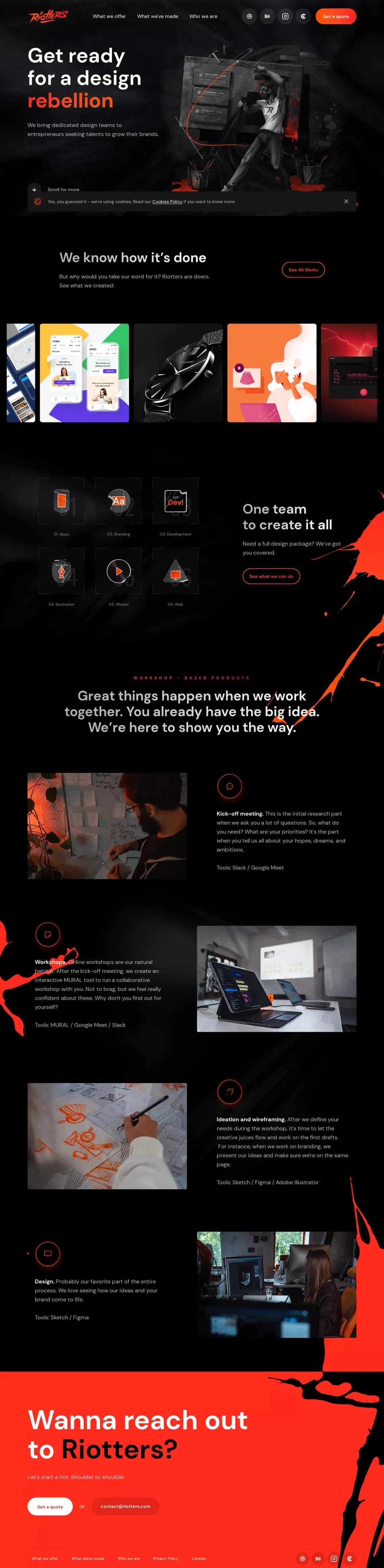 Riotters: Full-Service Web Design Agency - website design