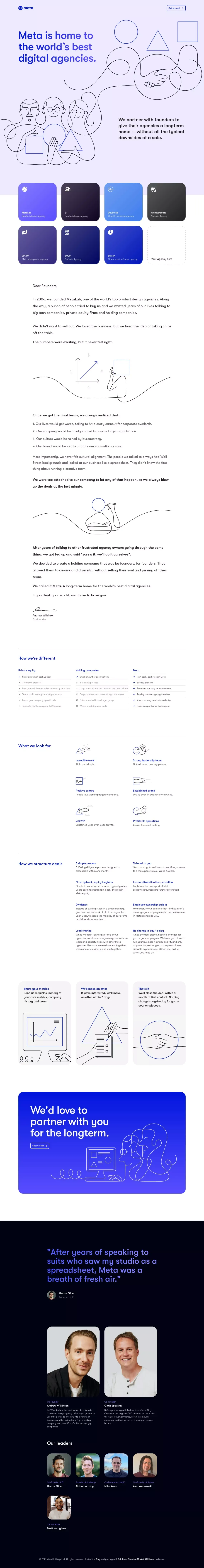 Meta - Portfolio design