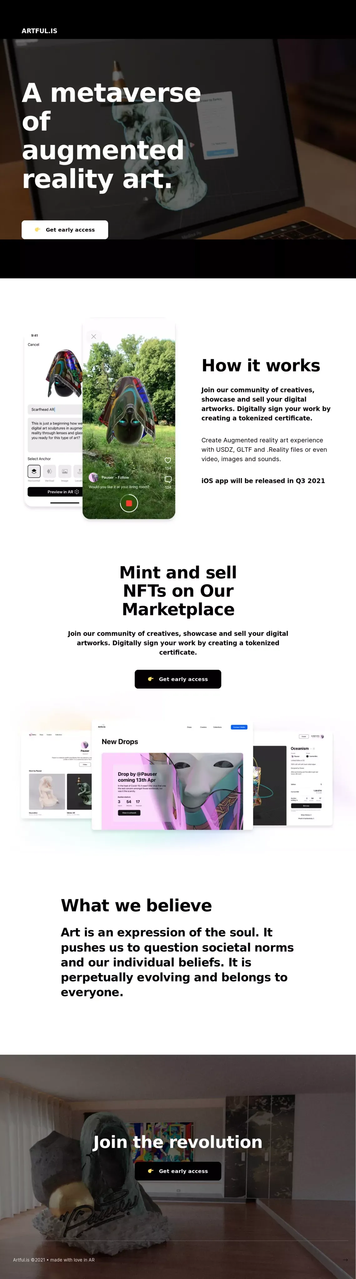 Artful.is - website design