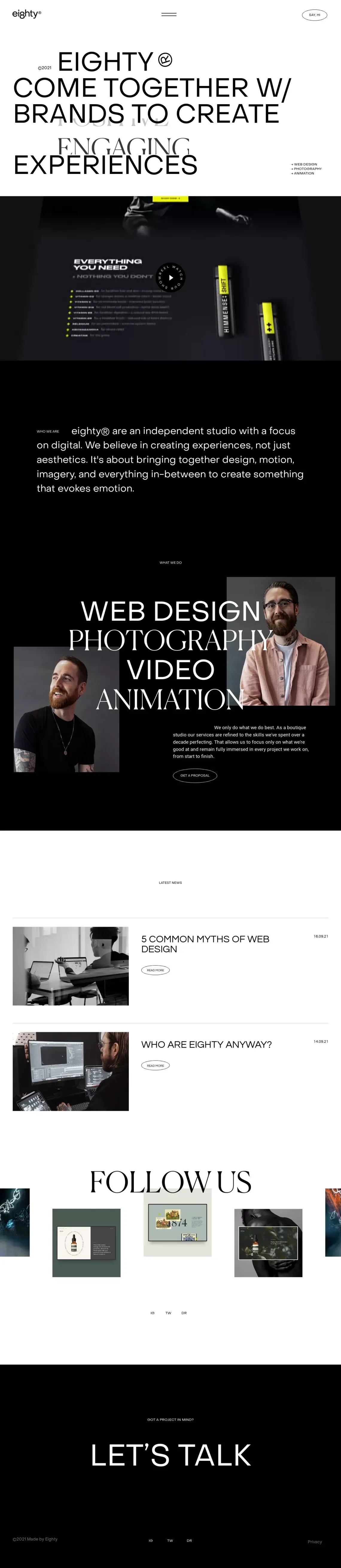 Home - eighty® - Portfolio design