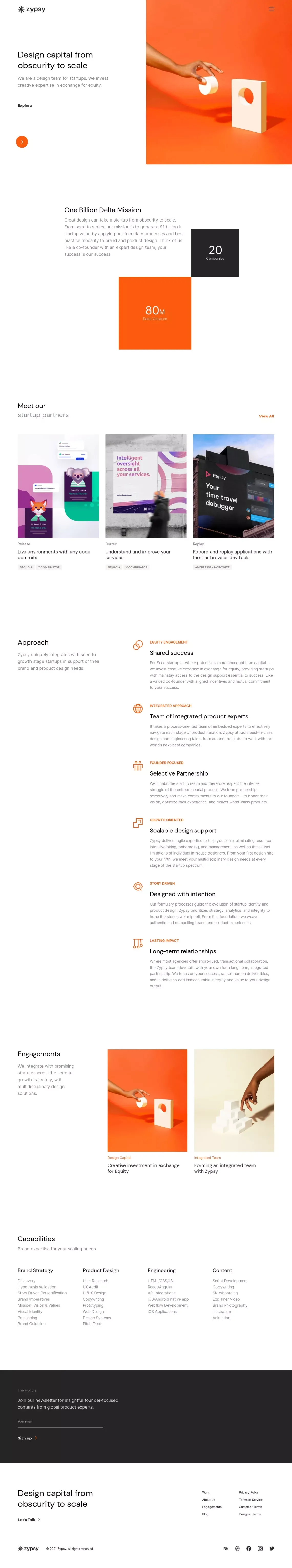 Zypsy | Design team for startups - Portfolio design