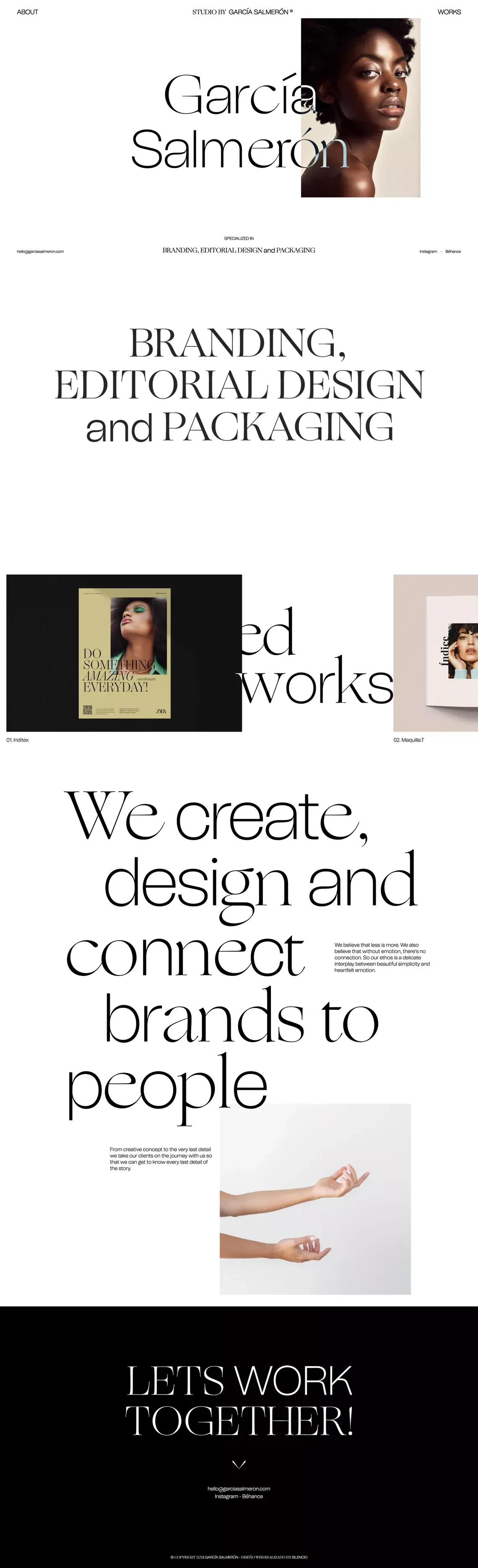 GARCÍA SALMERÓN - Portfolio design