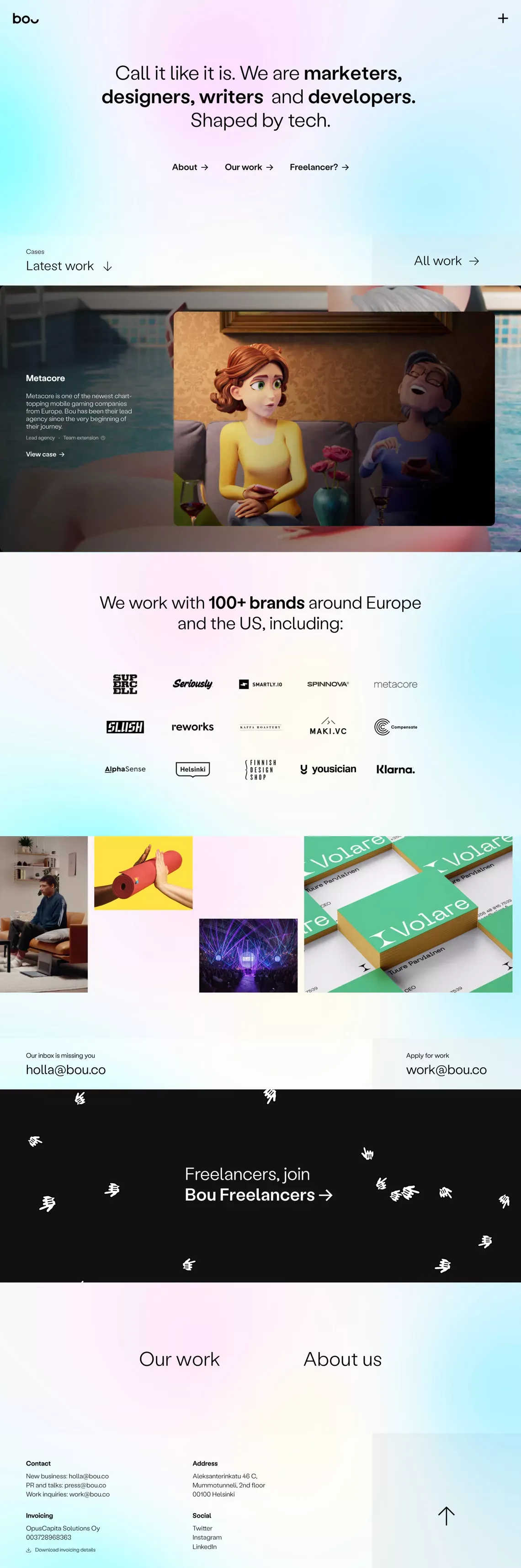 Bou – The Brand Company - Portfolio design