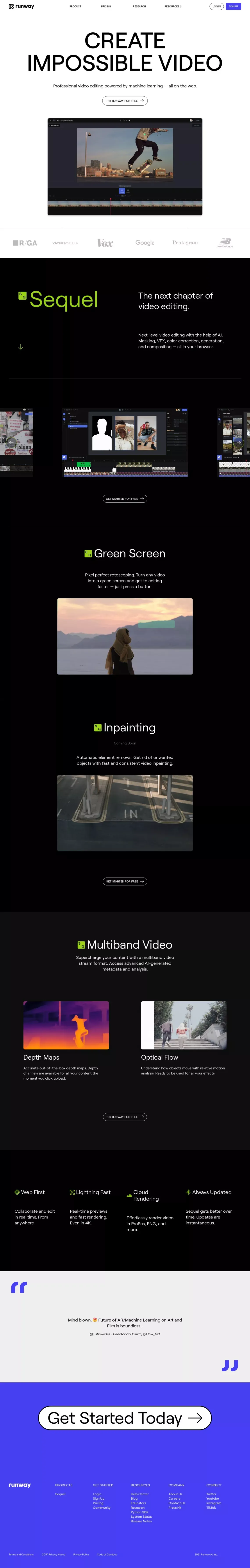 Runway | CREATE IMPOSSIBLE VIDEO - Landing design