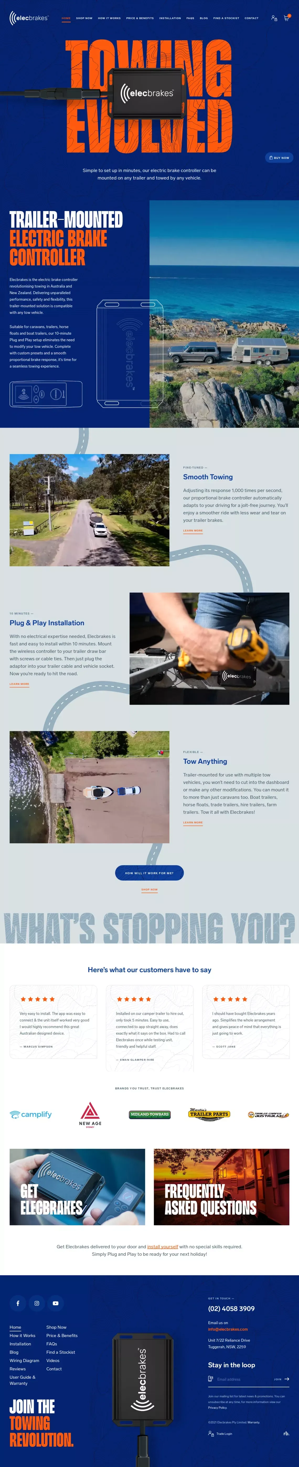 Elecbrakes: Portable Electric Brake Controller - 10 minute DIY install - website design