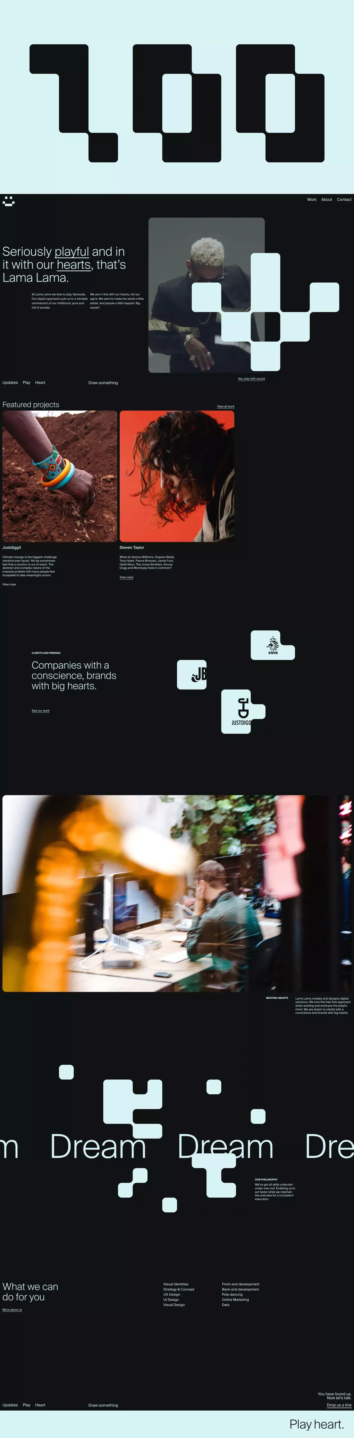 Lama Lama | Amsterdam based creative digital agency - Portfolio design