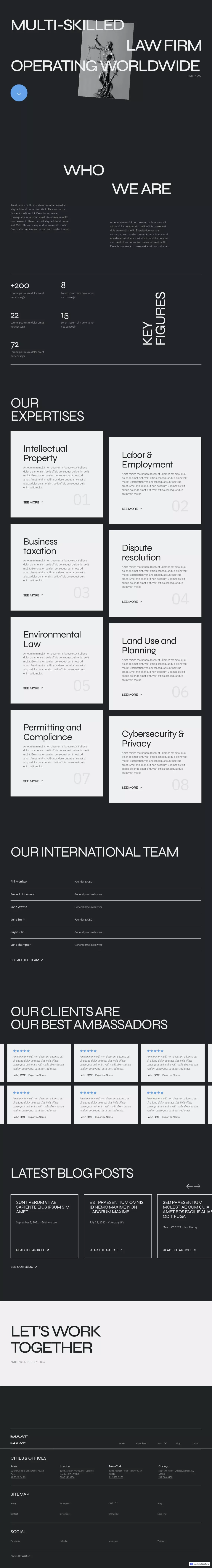 MAAT - Webflow HTML website template - website design