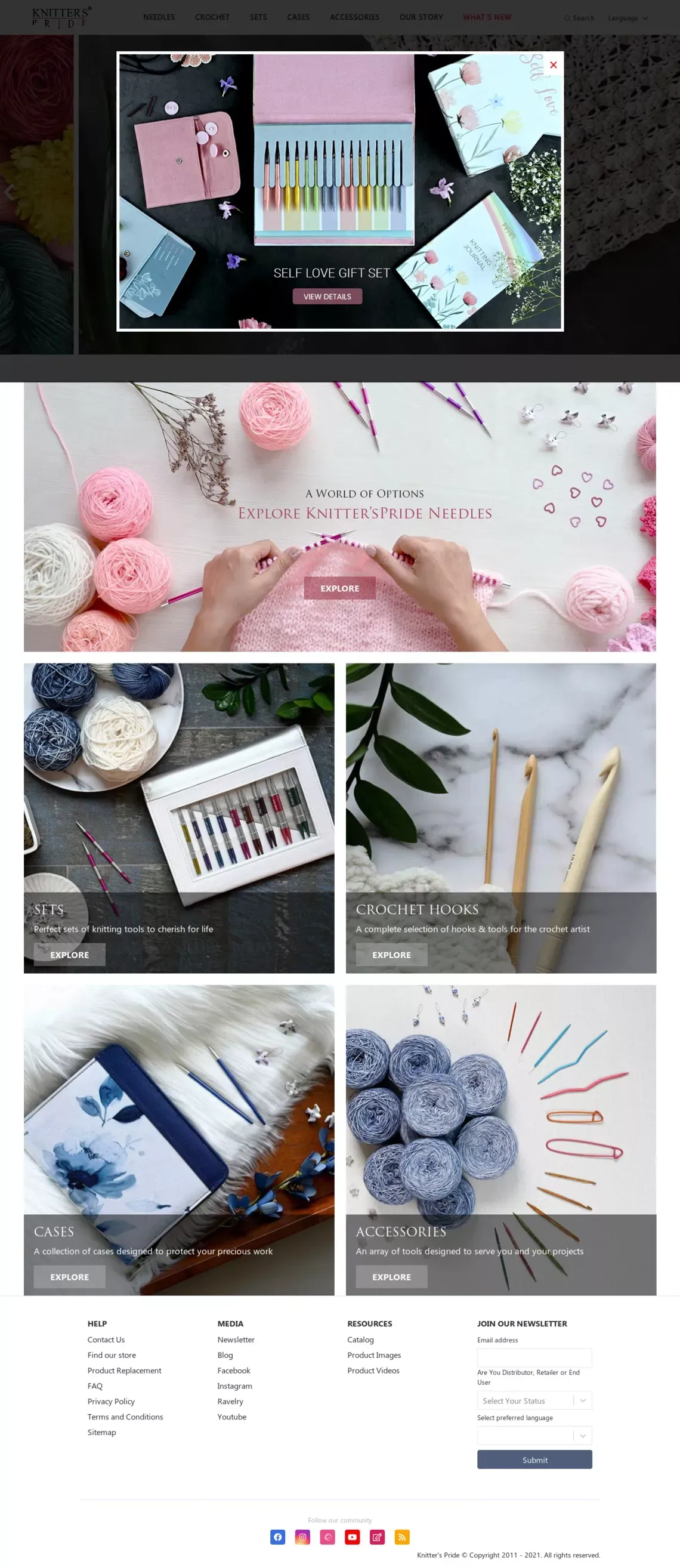 Knitter's Pride - Knitting Needles, Crochet hook & Accessories - website design