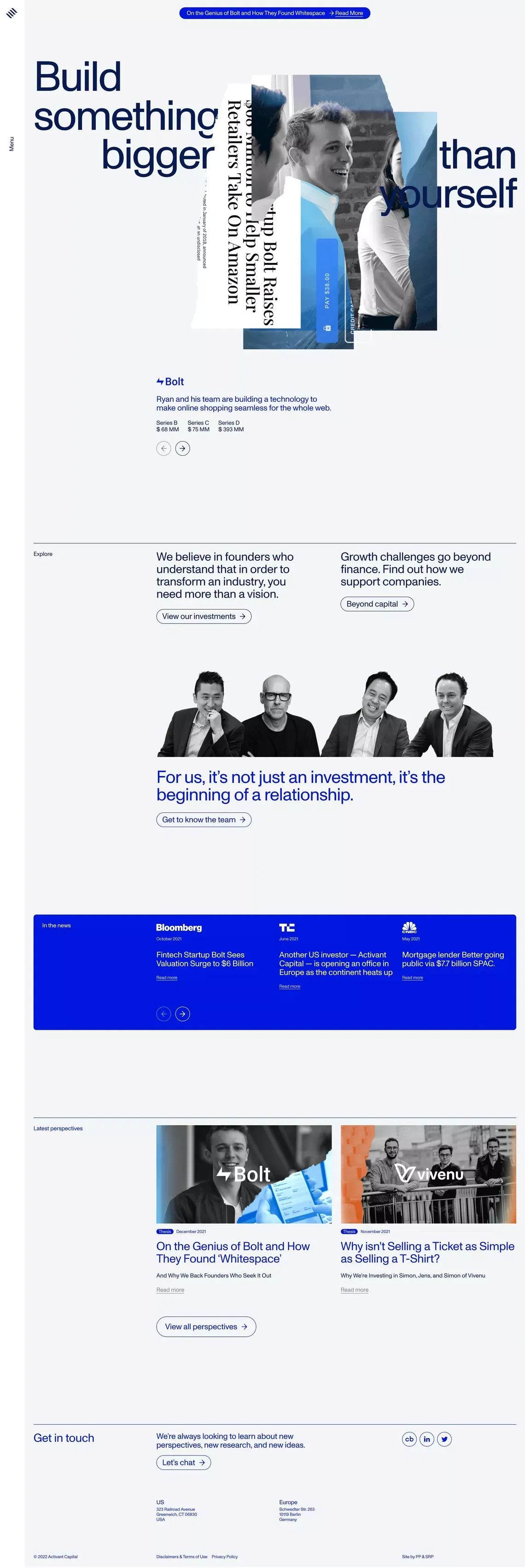Activant - Portfolio design