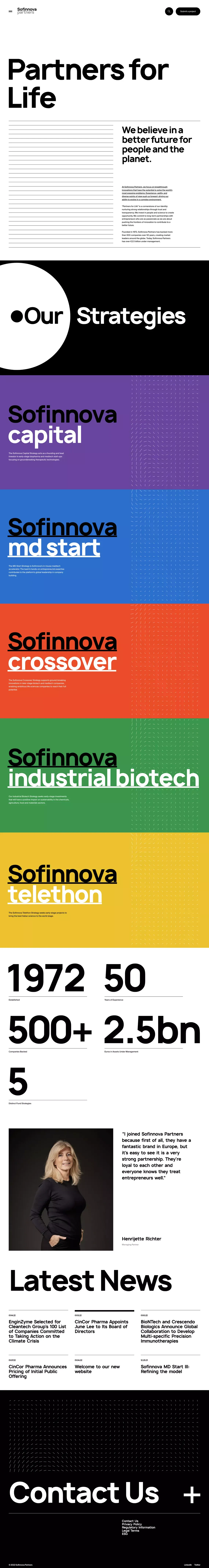 Sofinnova Partners - Portfolio design