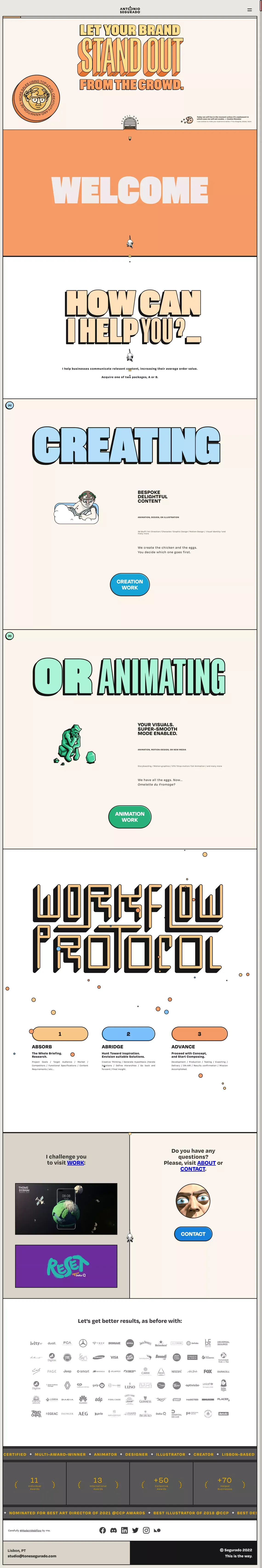 Segurado — Illustrator, Designer, and Animator - Portfolio design