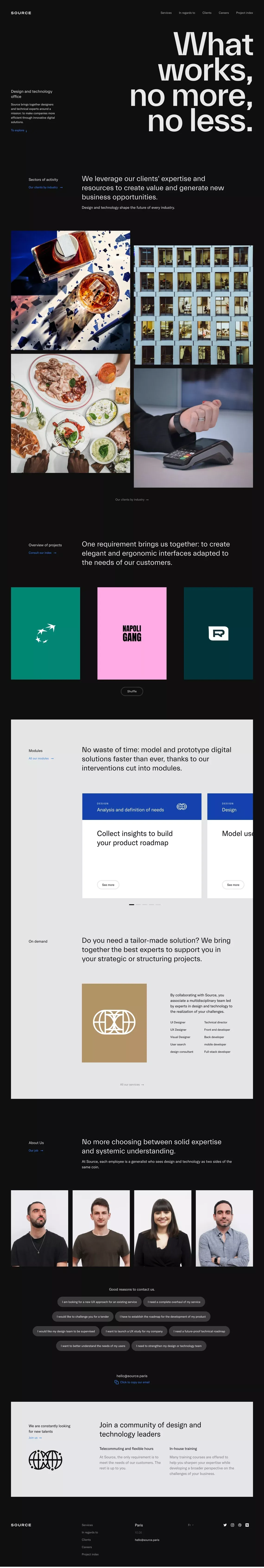 Source - Bureau de Design et technologie - Portfolio design