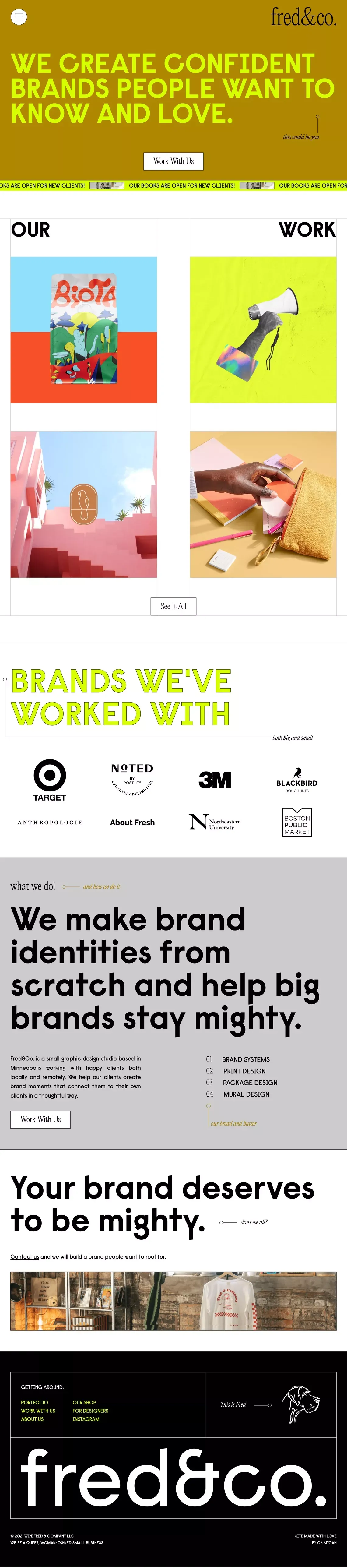 fred&co - Portfolio design