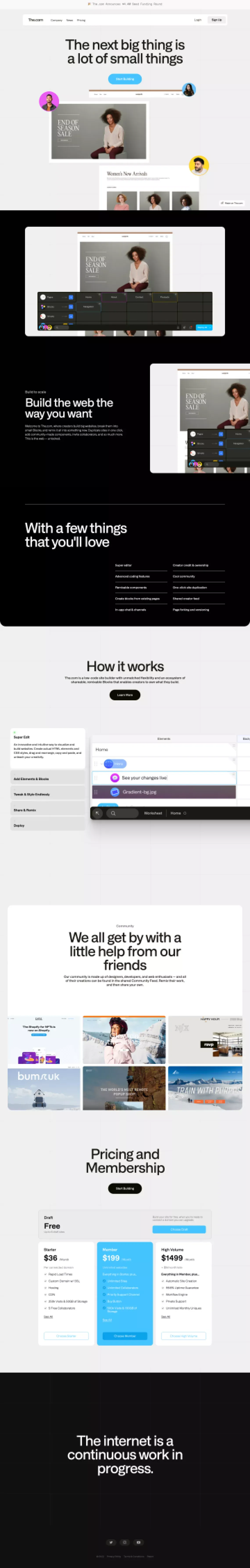 The.com - Landing design