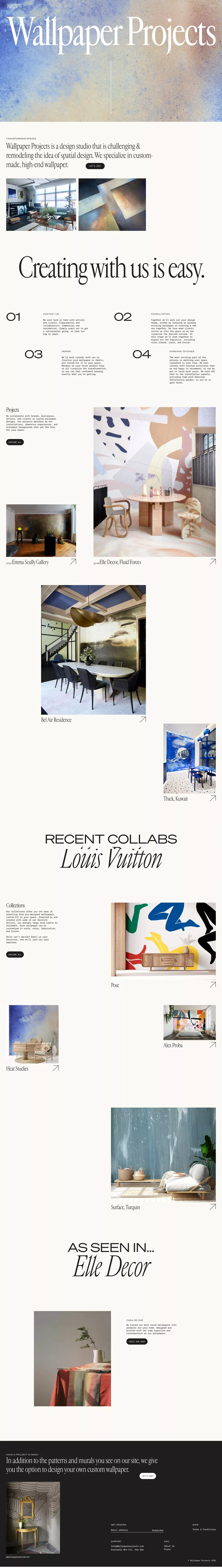 Wallpaper Projects - Portfolio design
