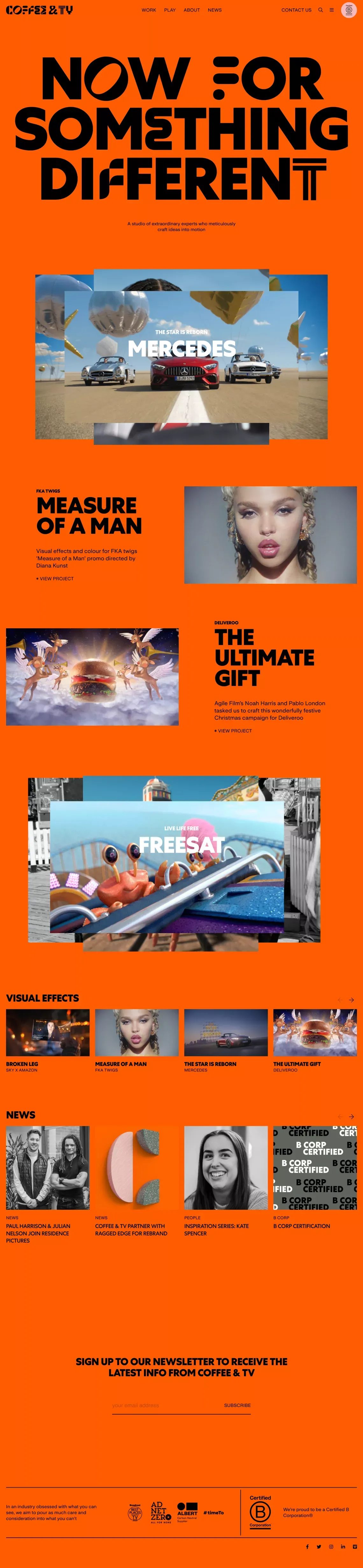 Home - Coffee & TV - Portfolio design