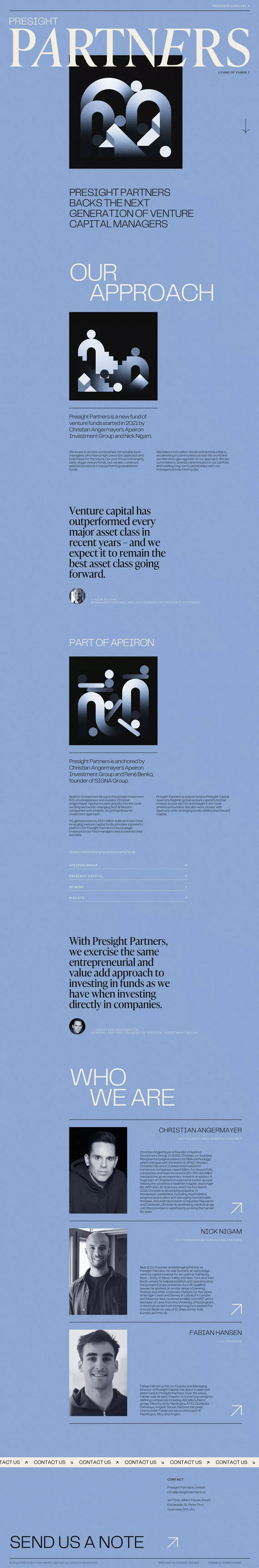 Presight Partners | Venture Capital Fund of Funds - Portfolio design
