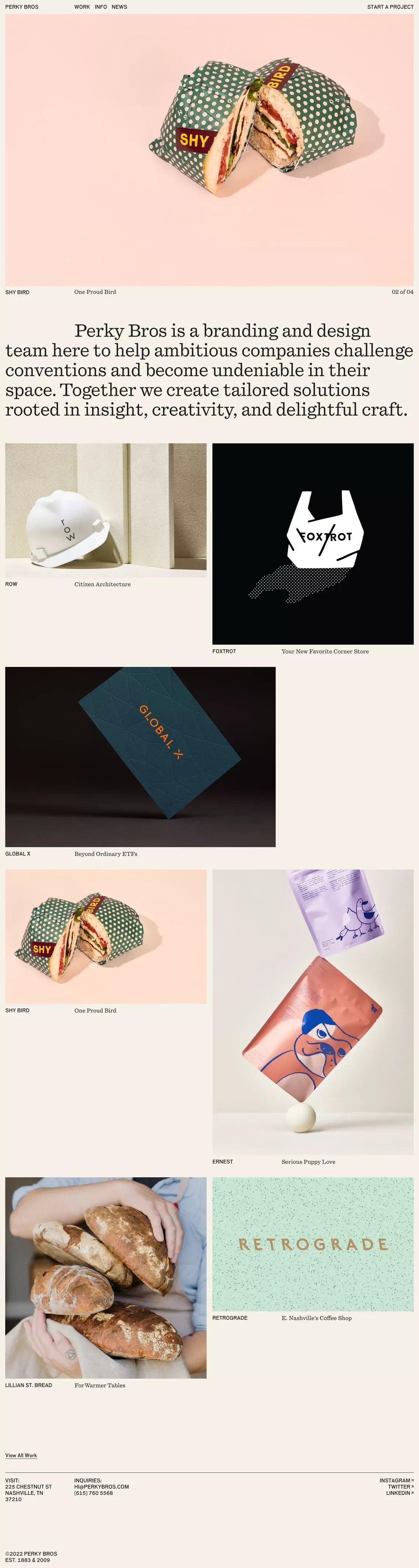 Home – Perky Bros - Portfolio design