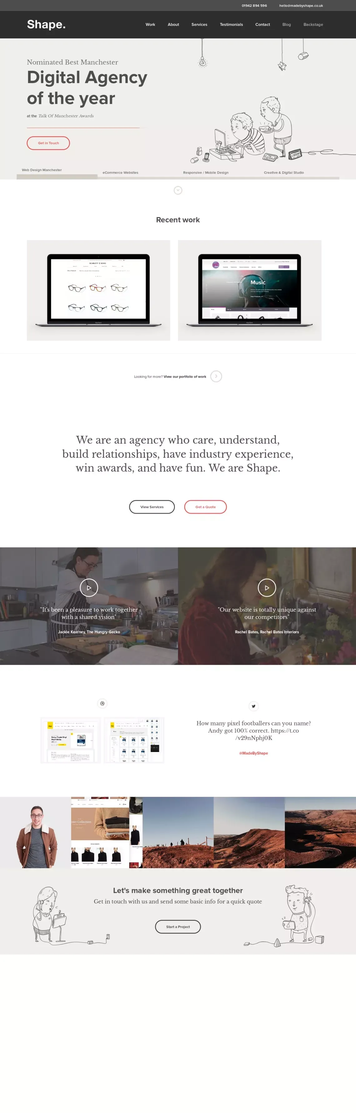 Web Design Manchester | Ecommerce Web Design | Shape - Portfolio design