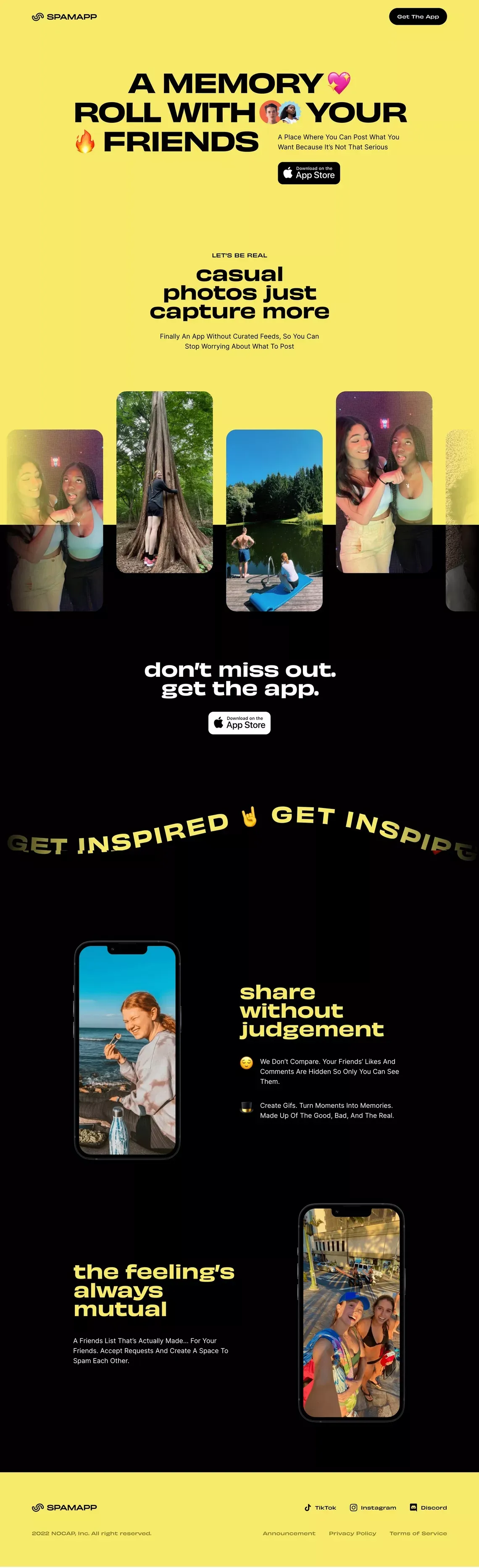 ⚡️spam app - Landing design