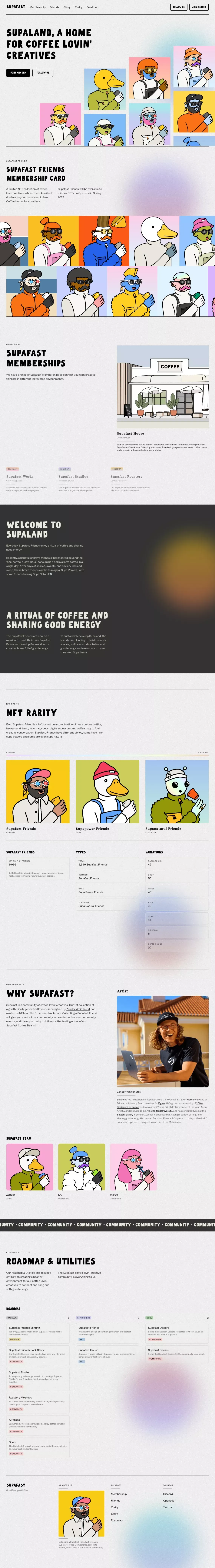 ⚡️Supafast By Zander Whitehurst - Landing design