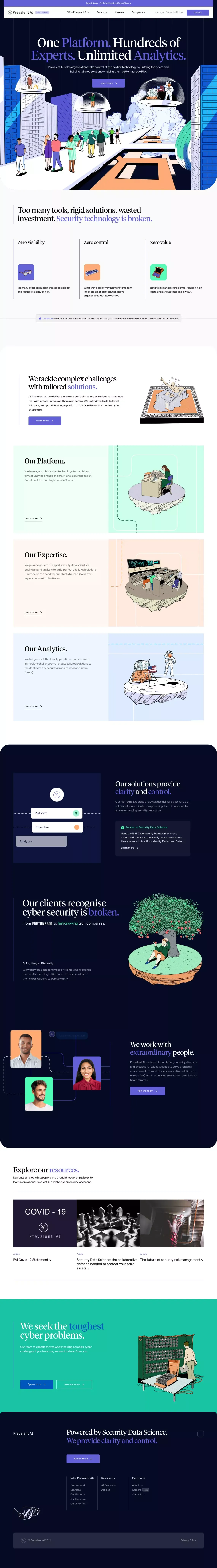 Home - PrevalentAI - Landing design