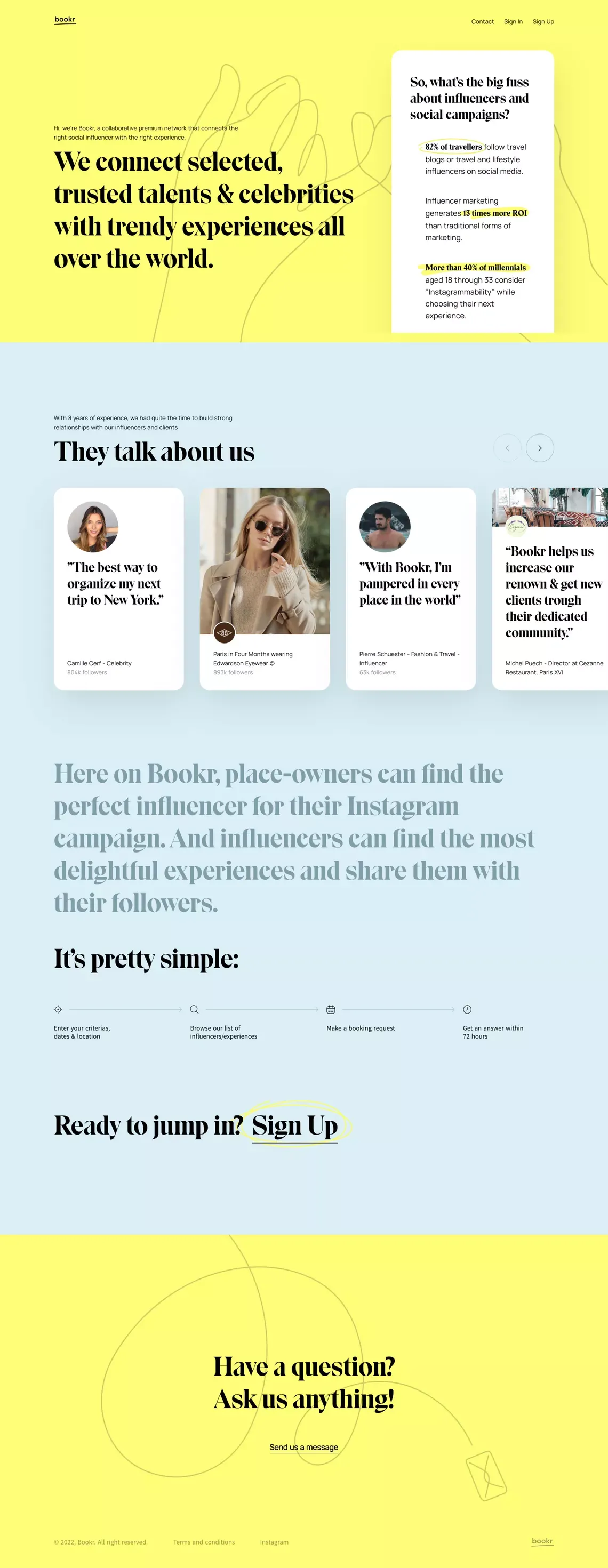 Bookr - Landing design