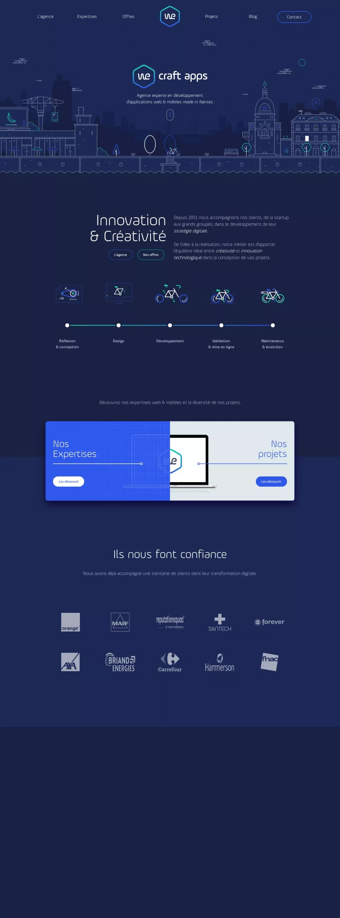 We Craft Apps - Agence web & mobile à Nantes - Portfolio design