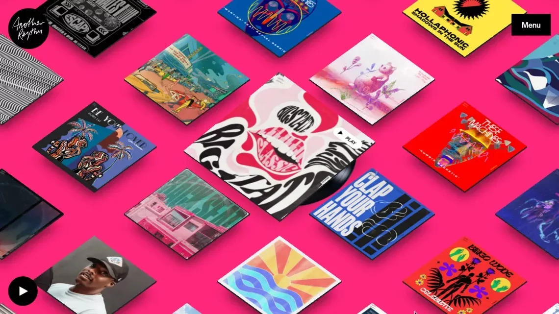 Another Rhythm Records - website design